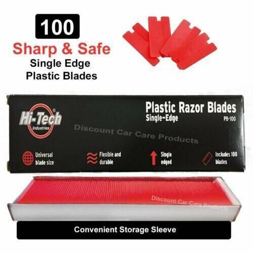Hi-Tech | Plastic Razor Blades | 100 pack - Detailers Warehouse