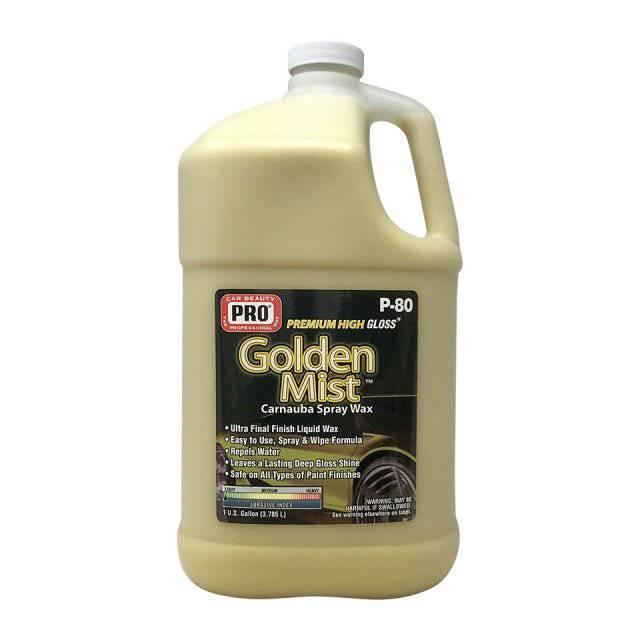 PRO Car Care | P-80 Golden Mist | Carnauba Spray Wax - Detailers Warehouse