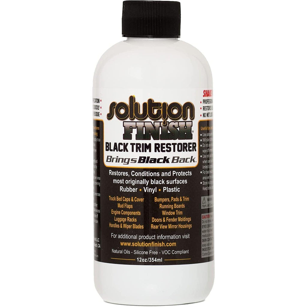 Solution Finish | Black Plastic & Vinyl Restorer - Detailers Warehouse