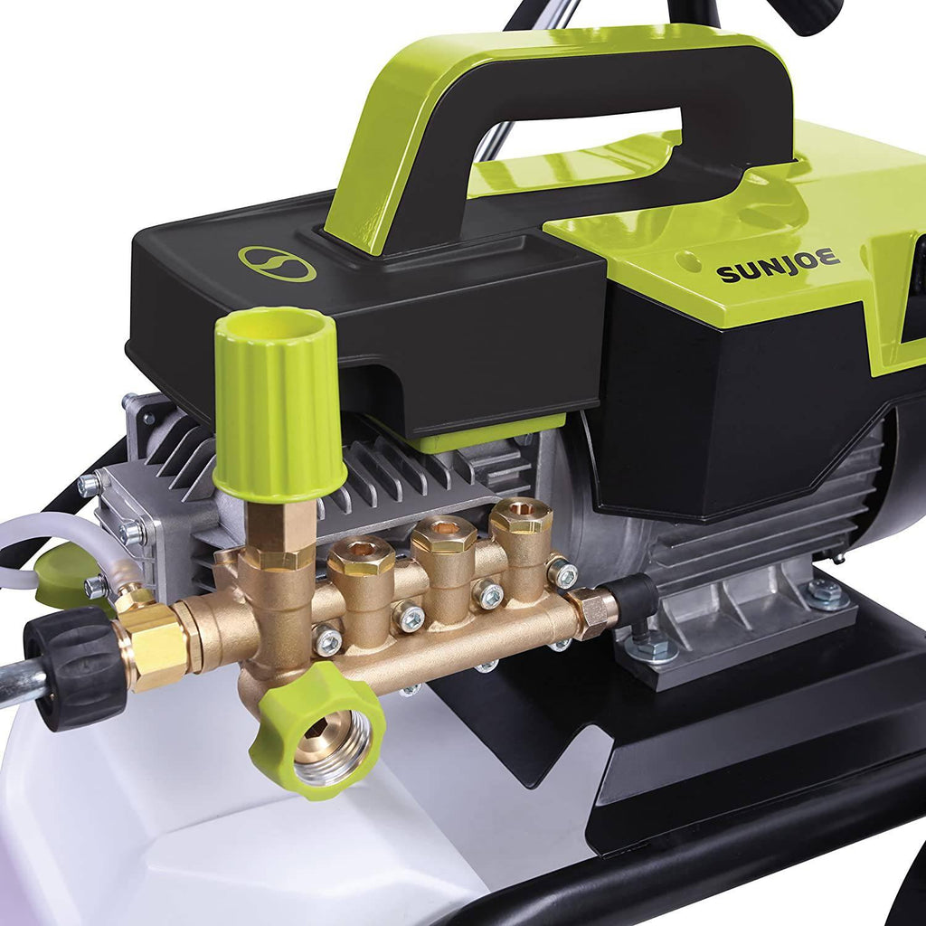 Sun Joe SPX9006-PRO 2.15 HP 1300 PSI 2 GPM Commercial Pressure Washer with Roll Cage and Hose Reel - Detailers Warehouse